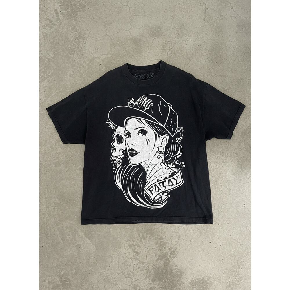 Y2K Fatal Clothing Skull Girl Tee XXL